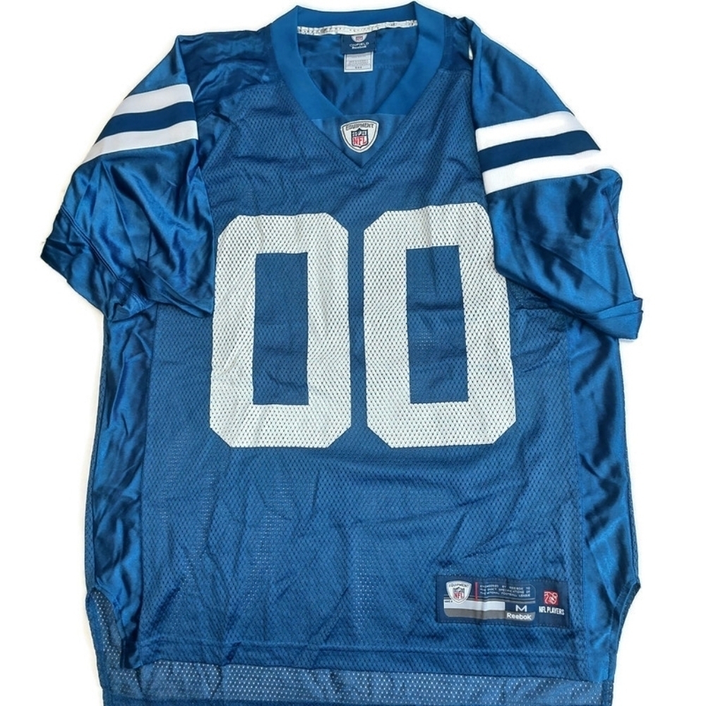 Reebok On Field Indianapolis Colts #00 2 Sided Jersey Mens M Blue NFL Equipment